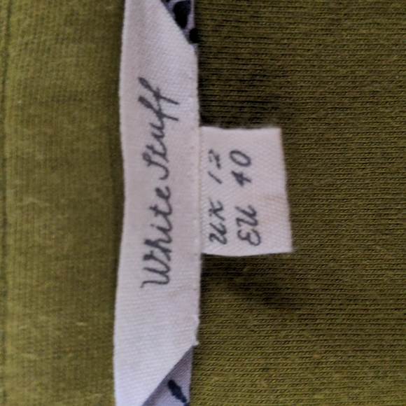 Blouse by White Stuff. Rich green with white spotted lower panel. - Picture 3 of 5